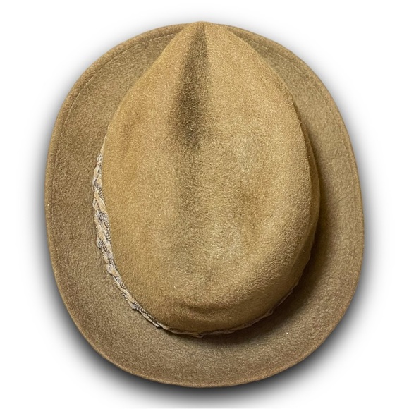 Vintage Biltmore Royal Mens Brown Felt Homburg Fedora Hat Union Made - Picture 2 of 7